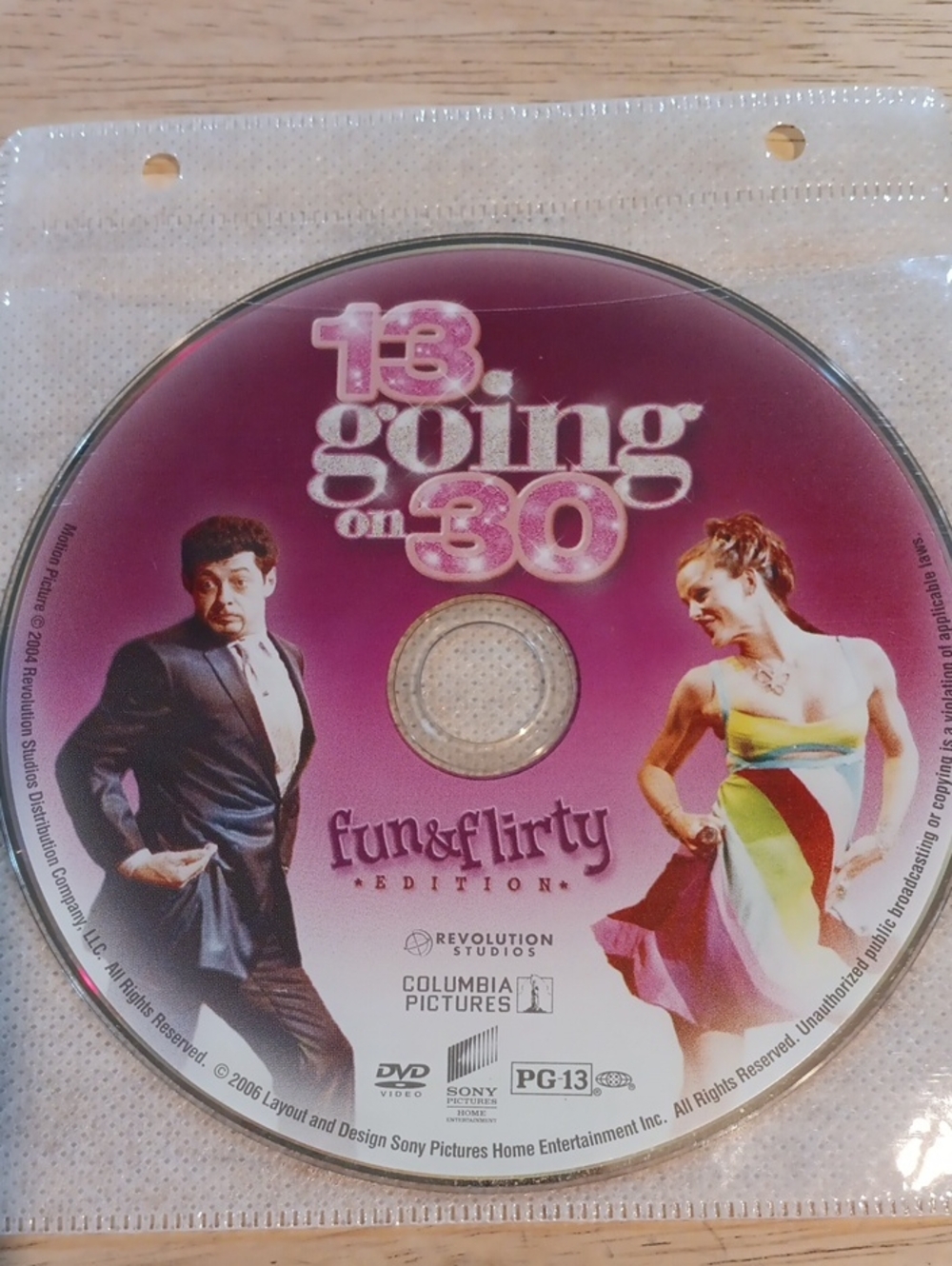 13 Going on 30 Fun & Flirty Edition DVD *NO CASE*